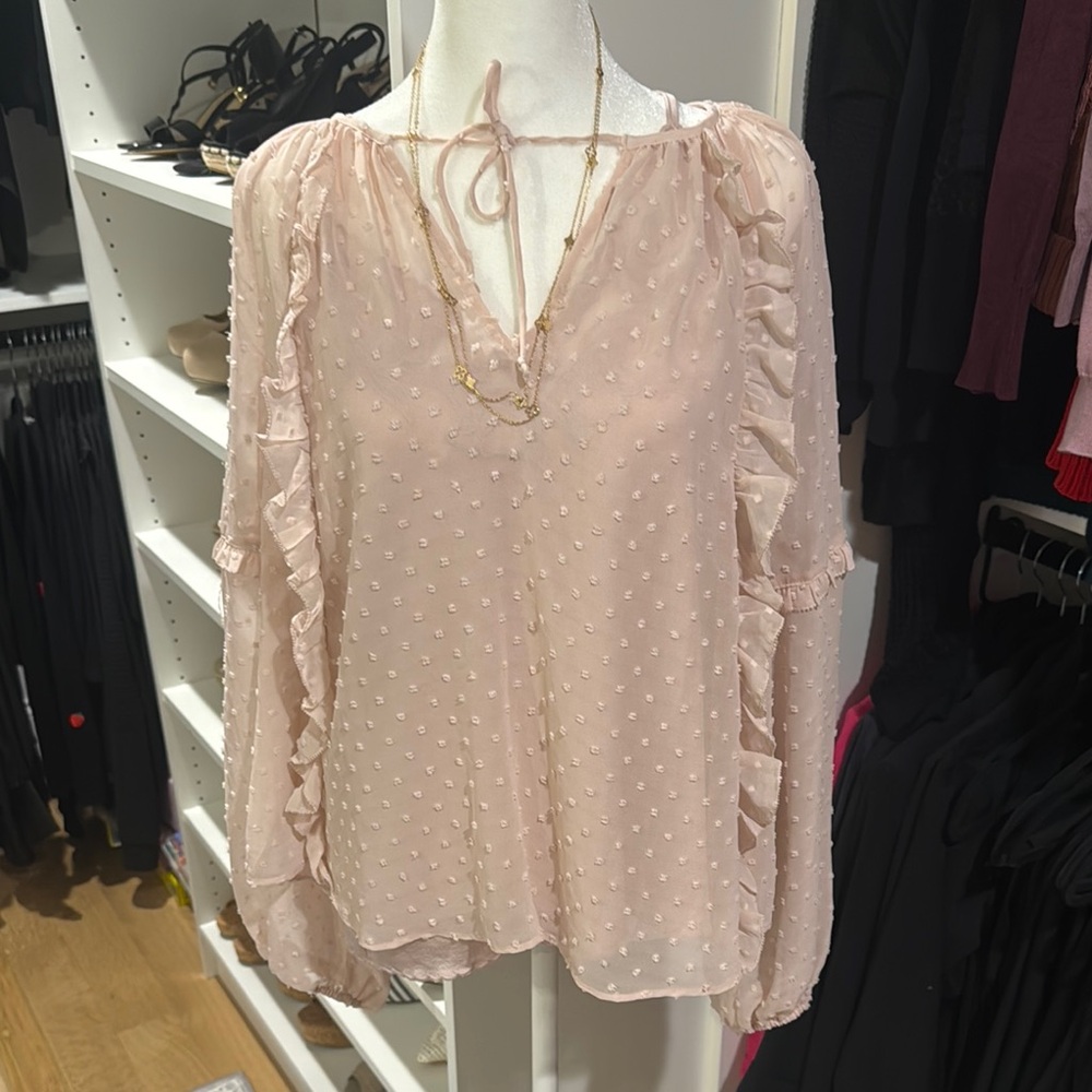 Elegant Blush Pink Women's Top
